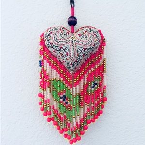 Handmade Bohemian Festival Keychain Tassel Vintage